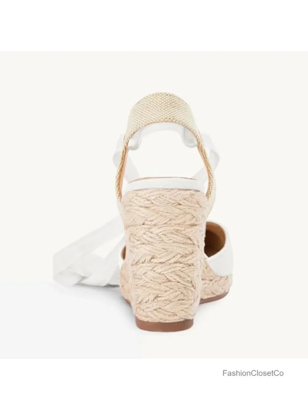 Lace Up Espadrille Wedge Sandals Platform Heels with Ankle Strap